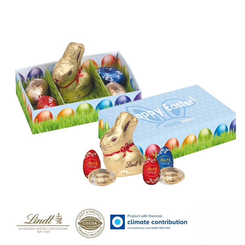 Personalised Lindt 3 compartment Easter Box 
