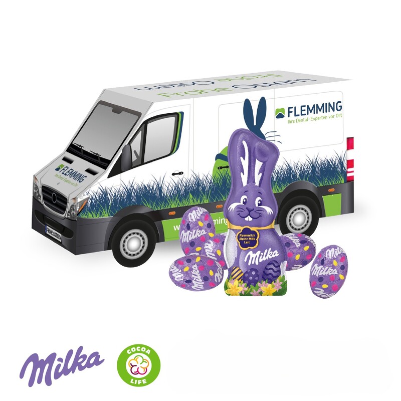 Personalised Milka Easter Van