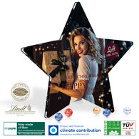 Personalised Lindt Star Shaped Sustainable Calendar