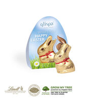 Personalised 10g Lindt Bunny In Advertising Stand 