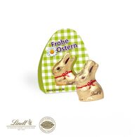 Personalised 10g Lindt Bunny In Advertising Stand 