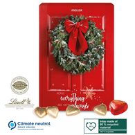 Lindt Chocolate Heart Wall Calendar